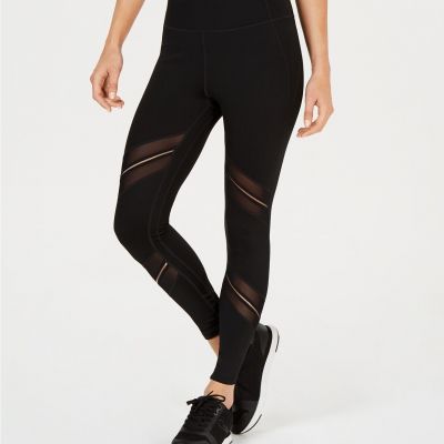Calvin Klein Womens High Waist Sheer Inset Leggings Size S